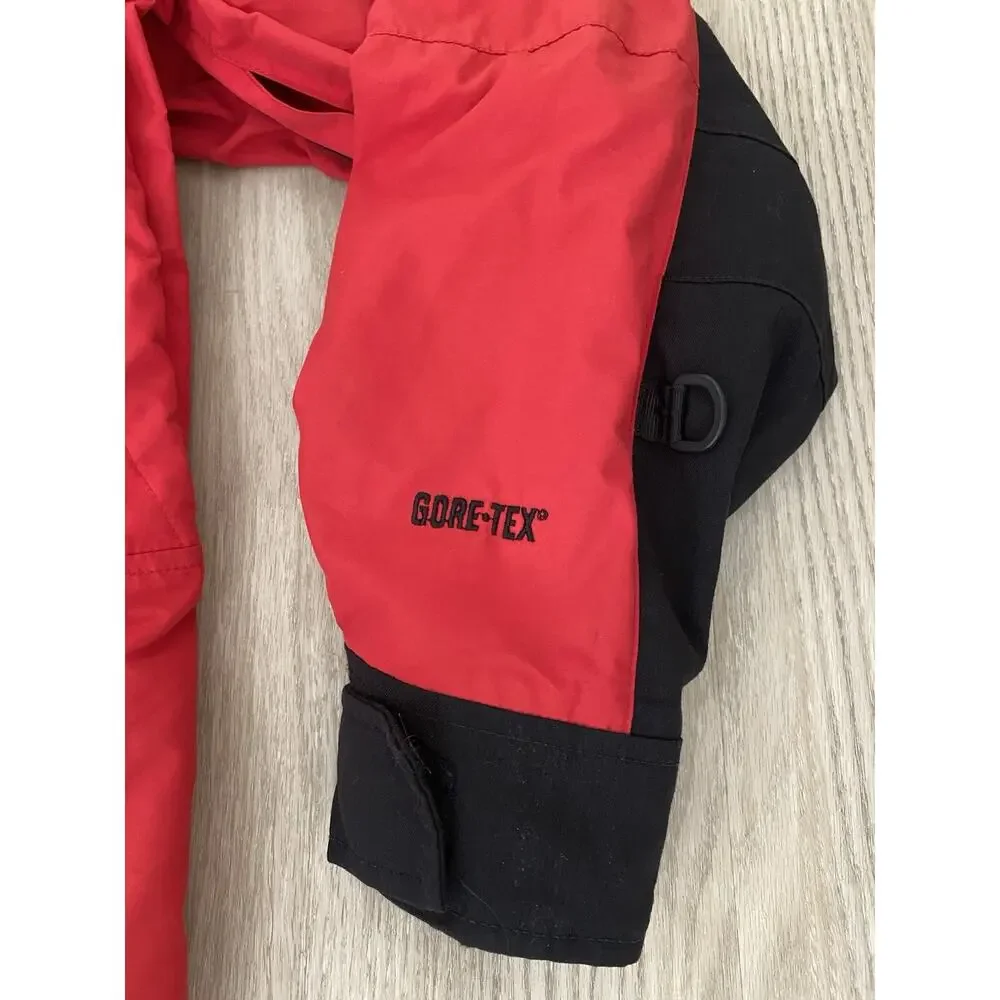 The North Face Red and Black Hooded Gore-Tex Jacket